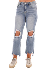 Let me Go High Rise Crop Jeans