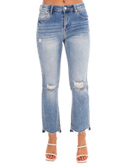 Talk for Hours High Rise Straight Jeans