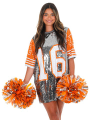 16 Sequin Jersey Dress