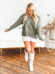 You're Perfect Distressed Sweater