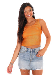 Be A Winner Metallic Sweater Top