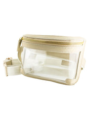 Clear Gold Belt Bag