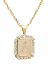 BRACHA Royal Initial Card Necklace