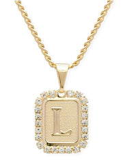 BRACHA Royal Initial Card Necklace