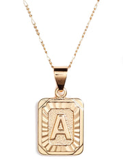 BRACHA Initial Card Necklace