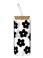 Black Flowers Cold Brew Tumbler