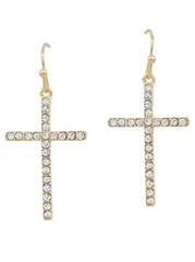 Cross Pave Earring