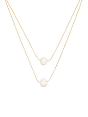Two Layered Double Pearl Necklace