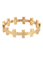 Metal Cross Elastic Bracelet