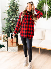 Northern Attitude Plaid Top