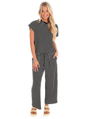 All is Well Stripe Two Piece Set