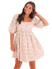 Petal Perfection Floral Mini Dress
