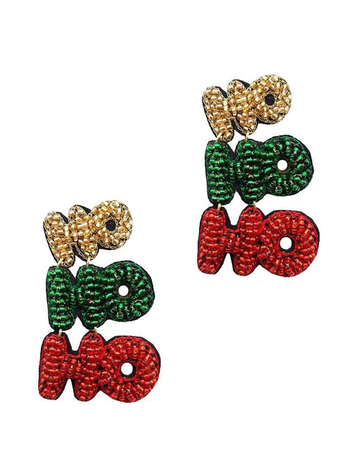 Christmas Seed Bead Earrings