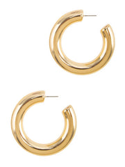 Large Chunky Hoop Earrings