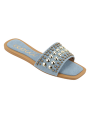 Studded Square Toe Sandal