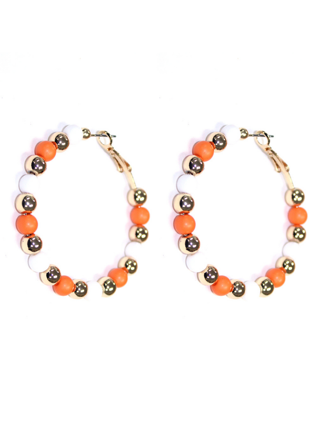 Beaded Hoop Earrings