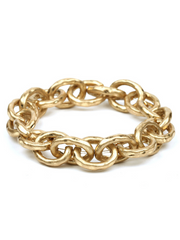 Pure Elastic Link Texture Bracelet