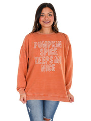 Pumpkin Spice Keeps Me Nice Sweatshirt