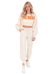 TENN Cream Two Piece Set