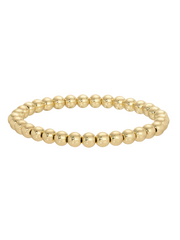 6mm Gold Beaded Stretch Bracelet