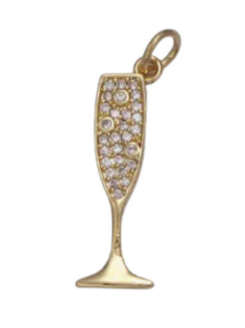Champagne Flute Charm