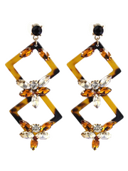 Acrylic Geometric Dangle Earrings