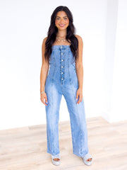 In Love with You Denim Jumpsuit