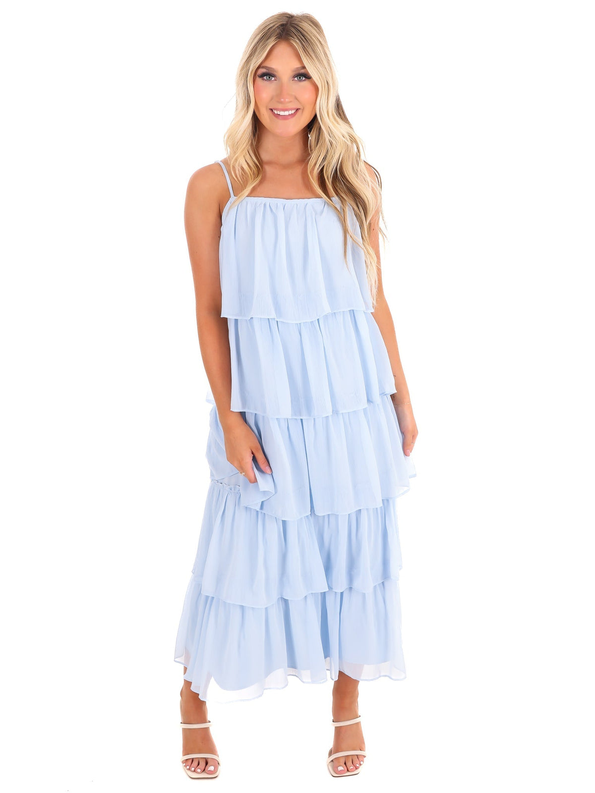 Admire You Tiered Midi Dress