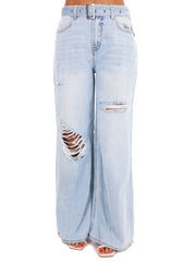 Means A Lot High Rise Wide Leg Jeans