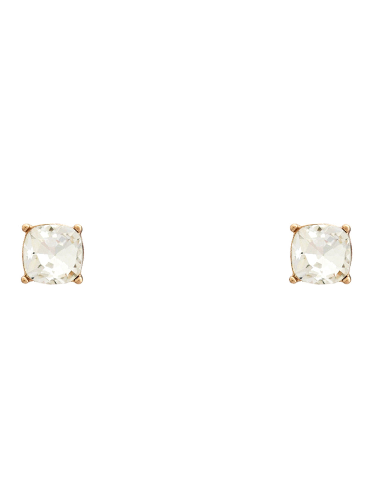 Glass Rhinestone Stud Earrings