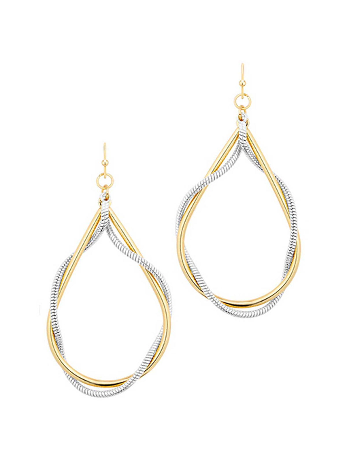 Chain Wrap Teardrop Earring