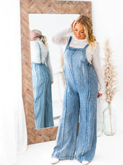 It's So Easy Mineral Wash Jumpsuit