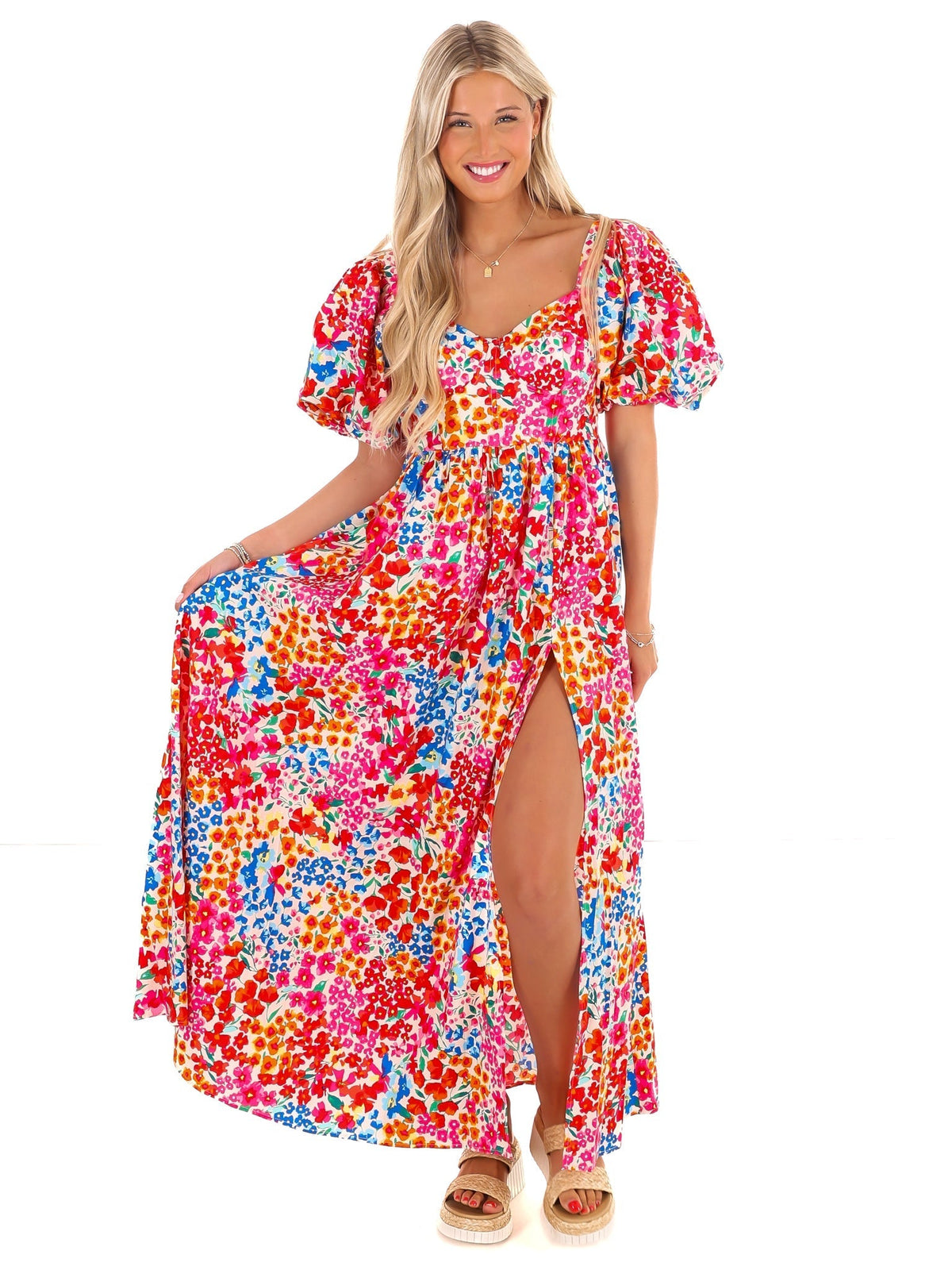 BuddyLove Jacqueline Berry Blue Midi Dress