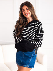 It Would Be You Striped Sweater