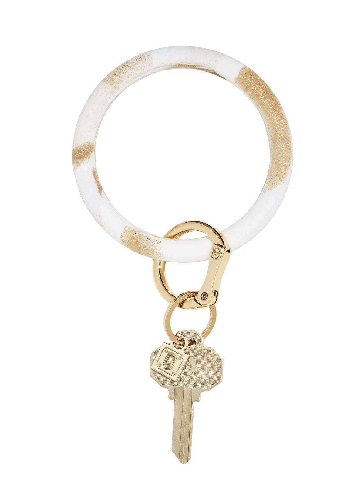 gOld rush marble silicOne Big O Key Ring