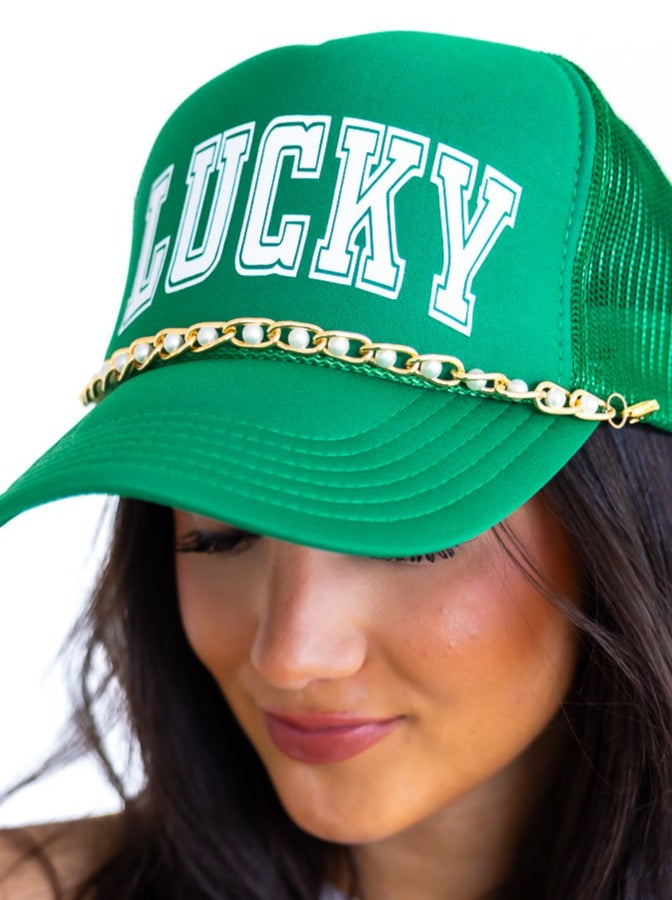 Chunky Gold & Pearl Trucker Chain