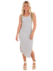 Part of Me Stripe Midi Dress