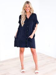 When She Loved Me Denim Dress