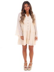 Calling After Me Button Down Dress