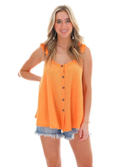 Head in the Clouds Ruffle Tank Top