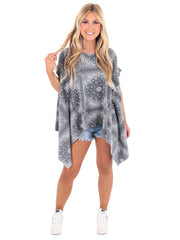 From the Start Paisley Print Top