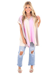 Everybody Talks Colorblock Top