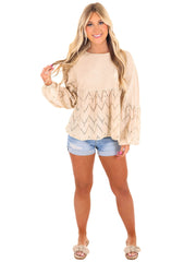 Need You Now Eyelet Babydoll Top