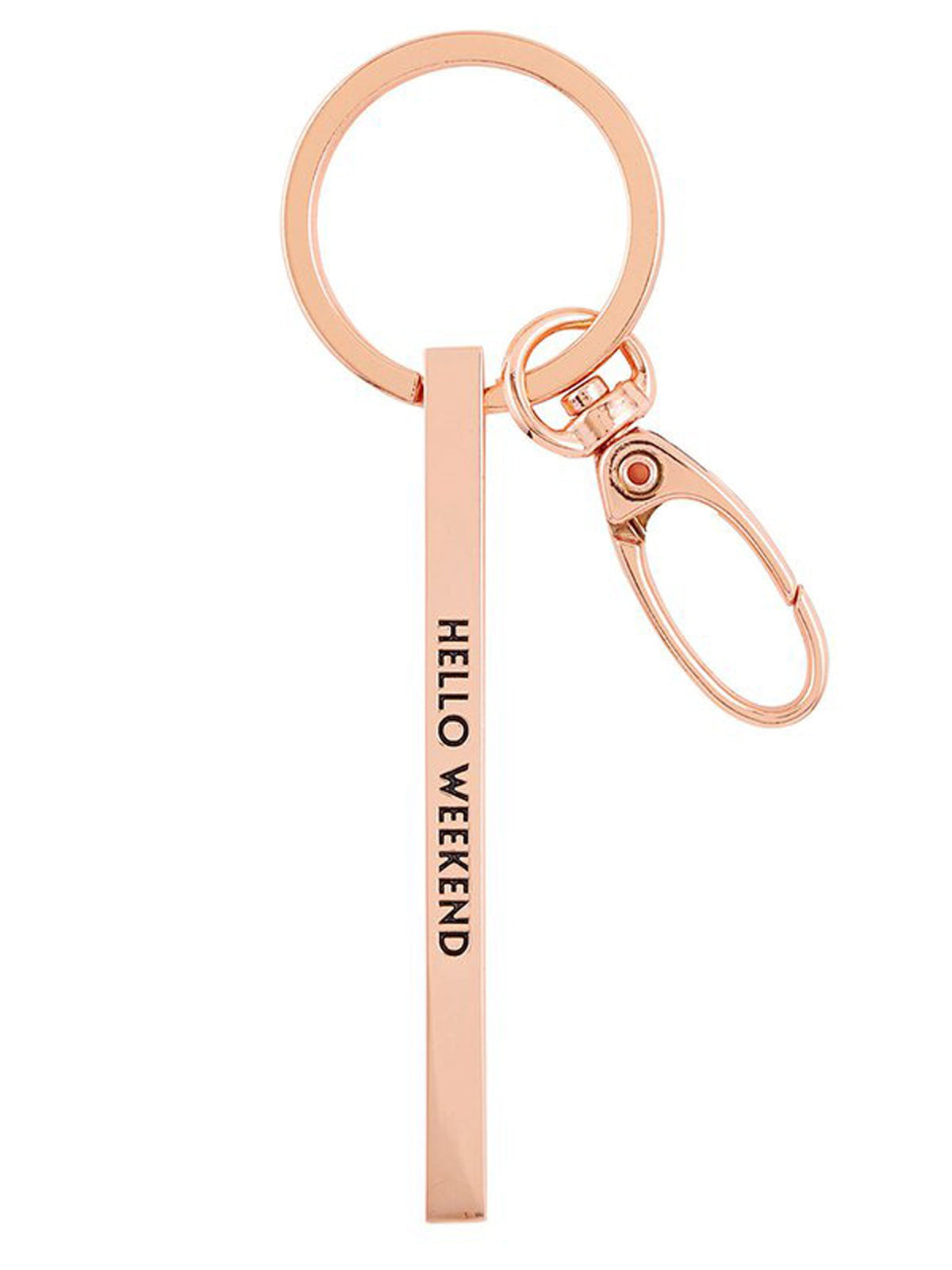 Hello Weekend Bar Keychain