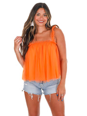 Running Through the T Mesh Tank Top