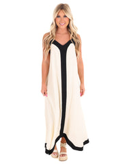 See You Smile Asymmetric Maxi Dress