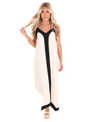 See You Smile Asymmetric Maxi Dress