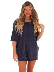 All Yours Washed Romper