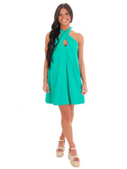 One Fine Day Halter Mini Dress