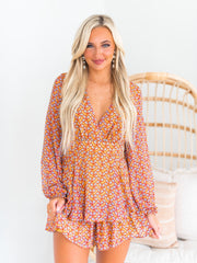Call Me Back Print Romper